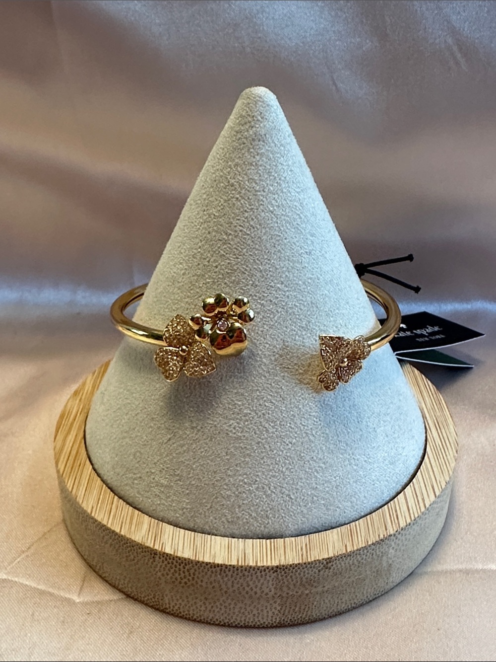 Kate Spade Precious Pansy Pave Flex Cuff Bracelet NWT $89 MSRP - Picture 4 of 12